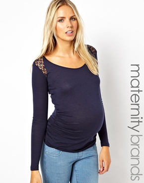 tehotenské tričko modré, asos.com