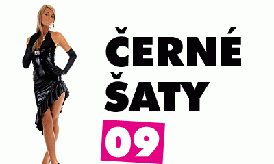 Zvodné čierne šaty trebárs na ples