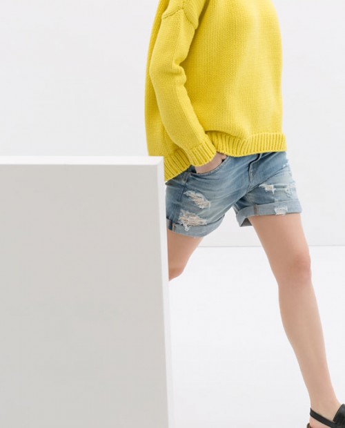 Denim kraťasy Zara. Autor: www.zara.com