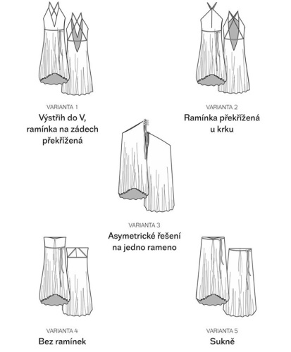 ako možno všetky Daphne šaty nosiť – ukážka variácií